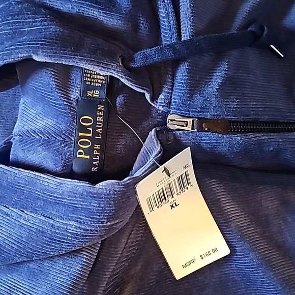 Polo Ralph Lauren Knit Corduroy Full Zip Hoodie - Picture 6 of 9